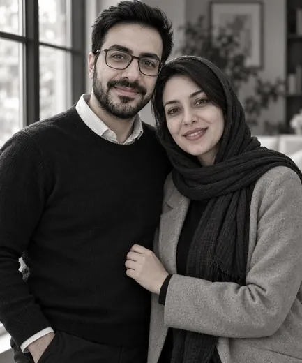 Couples and family · Black and white