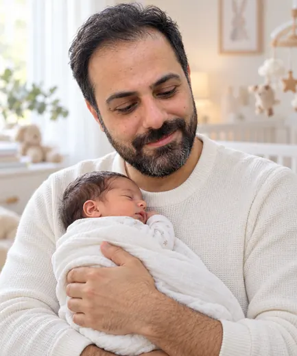 Me and my kid · With a newborn